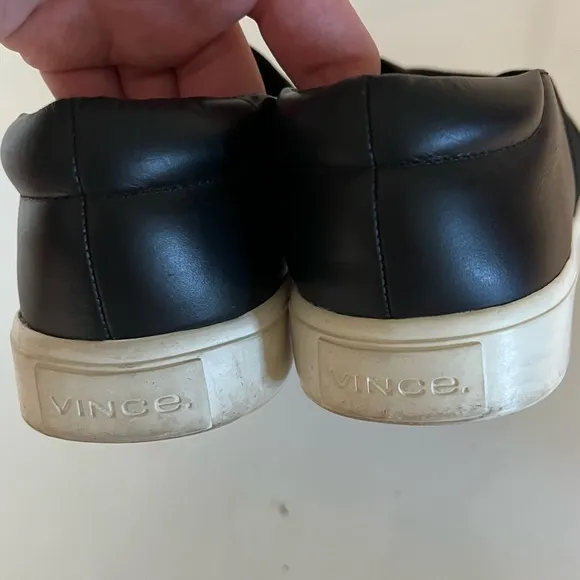 Vince Corbin Leather Slip-On Sneakers