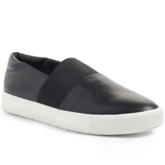Vince Corbin Leather Slip-On Sneakers