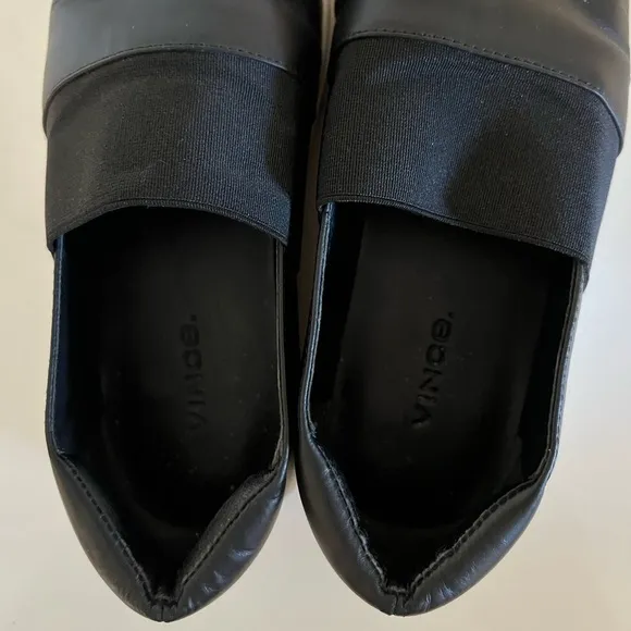 Vince Corbin Leather Slip-On Sneakers