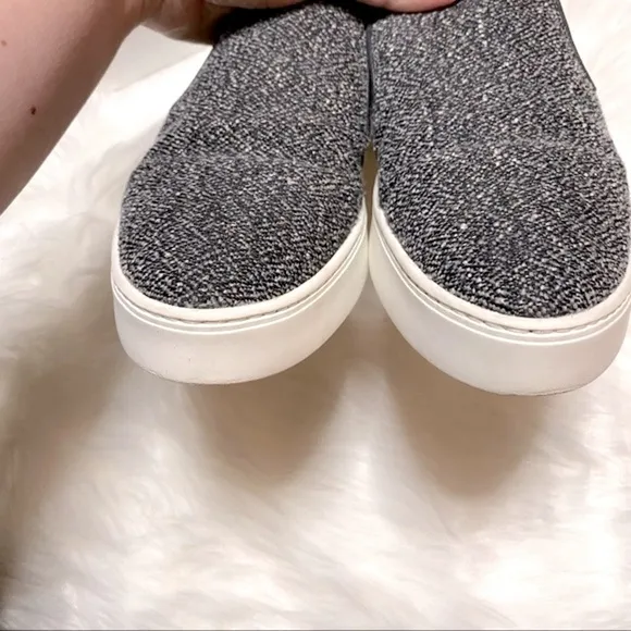Vince Garvey Slip on Platform Sneakers in Tweed