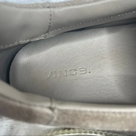 VINCE Kirkland Grey Suede Sneakers Size 9.5 Slip On