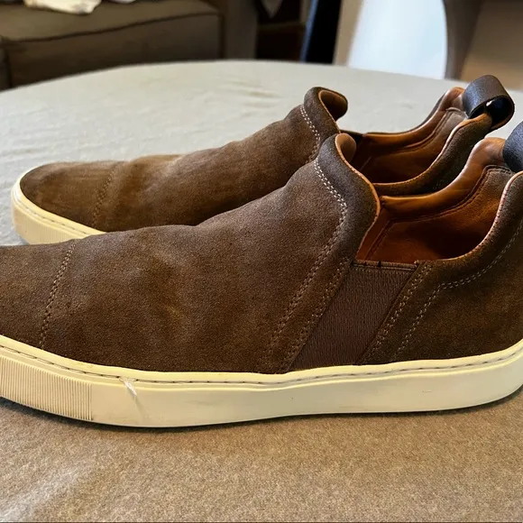 VINCE Men’s 11.5 Flint Brown Lucio b Slip-on Suede Sneakers Originally $300