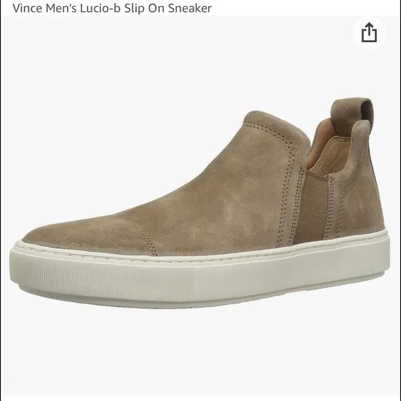 VINCE Men’s 11.5 Flint Brown Lucio b Slip-on Suede Sneakers Originally $300