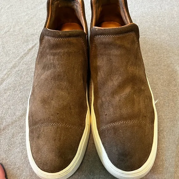 VINCE Men’s 11.5 Flint Brown Lucio b Slip-on Suede Sneakers Originally $300