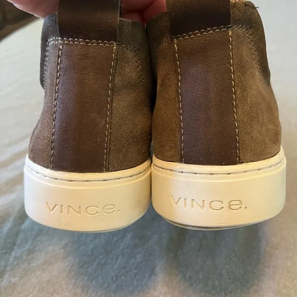 VINCE Men’s 11.5 Flint Brown Lucio b Slip-on Suede Sneakers Originally $300
