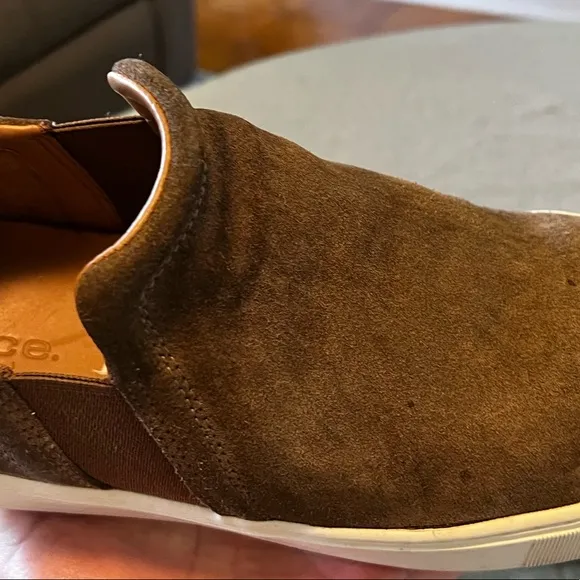 VINCE Men’s 11.5 Flint Brown Lucio b Slip-on Suede Sneakers Originally $300