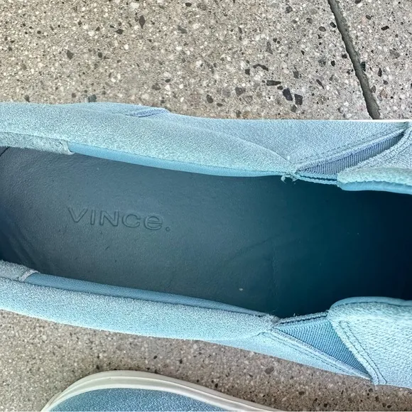 Vince Men’s Fletcher Sneaker Highwater Blue Suede Size 11