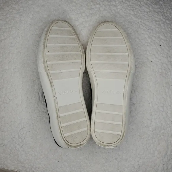 Vince Navy Blue Suede Leather Slip On Sneakers