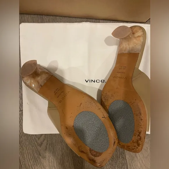 Vince Palmar Kitten Heel Slide Sandal