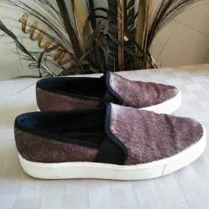Vince Pony Hair Slip On Sneakers