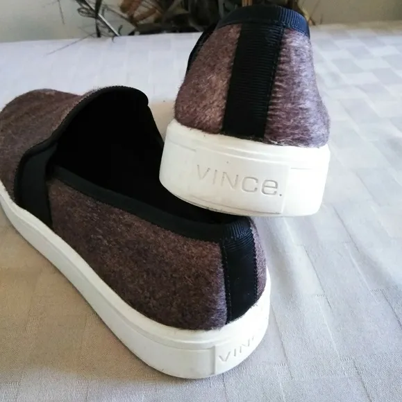 Vince Pony Hair Slip On Sneakers