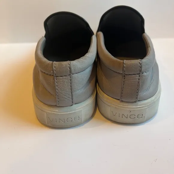 Vince Slip On Python‎ Leather Embossed Sneakers
