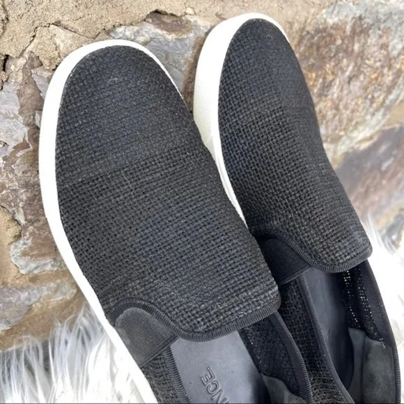 Vince slip on sneakers Preston woven 8 gray black