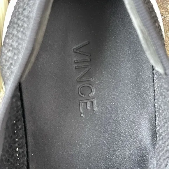 Vince slip on sneakers Preston woven 8 gray black