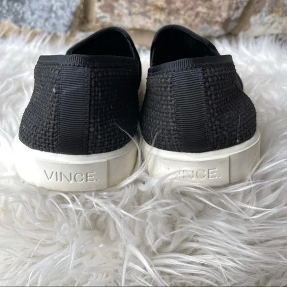 Vince slip on sneakers Preston woven 8 gray black