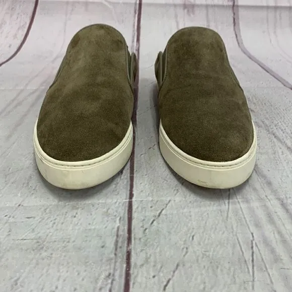 Vince Women’s Garvey 2 Genuine Shearling Lined Slip-On Sneaker 8.5 Gray