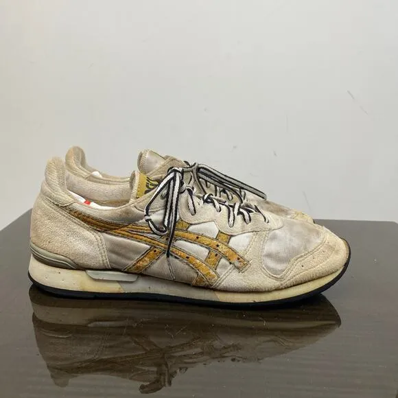 Vintage 80s Asics Gel GN62 Running Sneakers Shoes Men's 9.5 Made in Korea