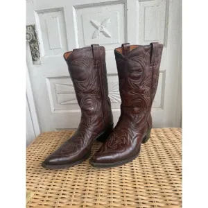 Vintage 80's Texas Brand Mens Western Boot Size 10D Leather
