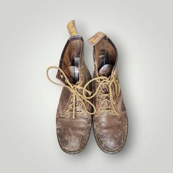 Vintage Dr. Docs Martens Doc 1460 Lace Up Soft Toe Men’s Combat Boots Mens 10