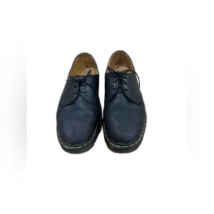 Vintage Dr. Martens 1461 Aw004 Black Full Grain Safety Shoes Sz 7 Women's S B2