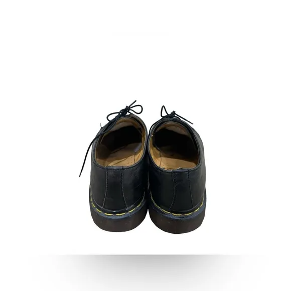 Vintage Dr. Martens 1461 Aw004 Black Full Grain Safety Shoes Sz 7 Women's S B2