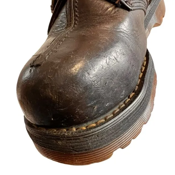 Vintage Dr Martens steel toe shoes