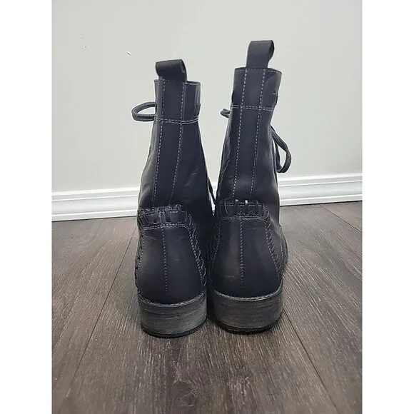VINTAGE FOUNDRY Co. Women’s Size 10 Leather Black Regular Sadie Boots NYC