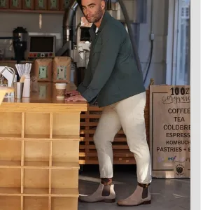 Vintage FoundryEvans Chelsea Boots Taupe