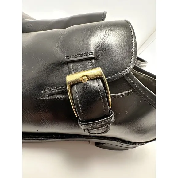 Vintage Freeman Free Flex Black Leather Dress Shoes Monk Strap Size 7.5