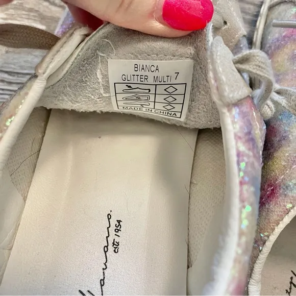 Vintage Havana Bianca Glitter Multi Slip On Sneakers 7