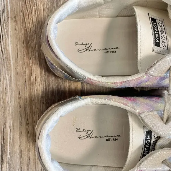 Vintage Havana Bianca Glitter Multi Slip On Sneakers 7