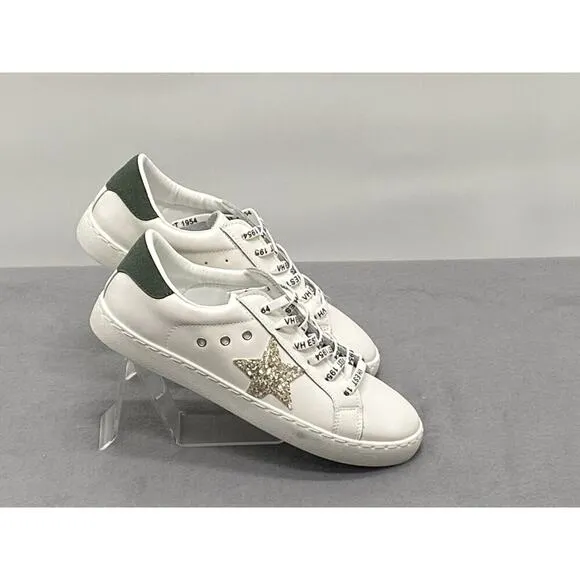 Vintage Havana Women’s Sneakers Carla Silver Star Green Sz 8 Comfort Casual