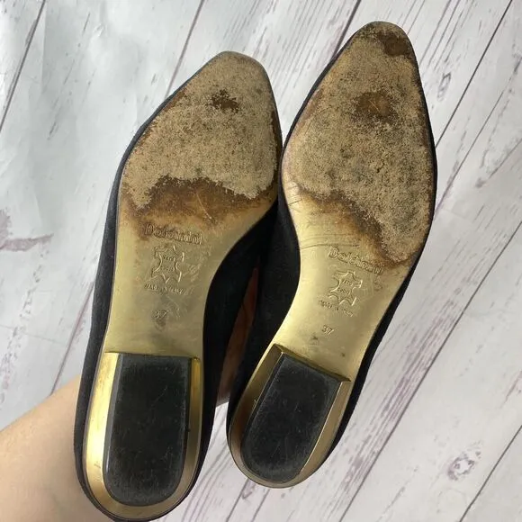 VINTAGE Henri Bendel Baldinini 37 Vintage Venetian Slippers Beaded Sequins Shoes