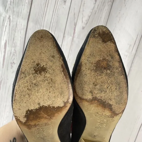 VINTAGE Henri Bendel Baldinini 37 Vintage Venetian Slippers Beaded Sequins Shoes