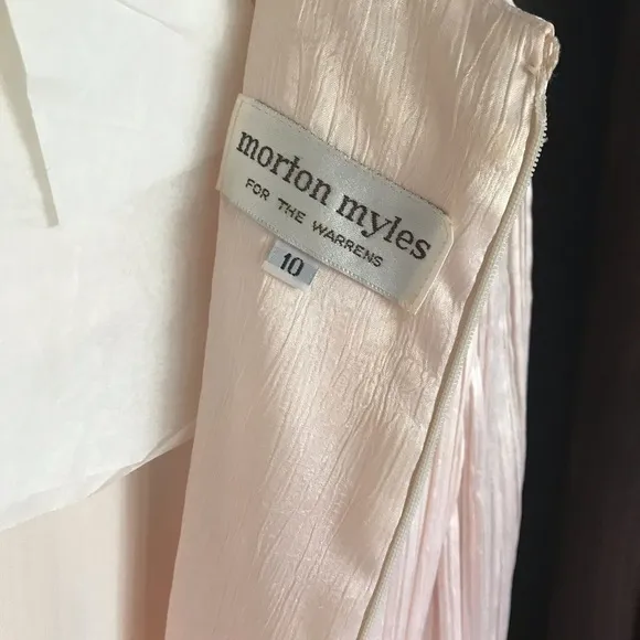 Vintage Morton Myles for the Warrens Satin Dress - Matching Pumps &amp; Clutch