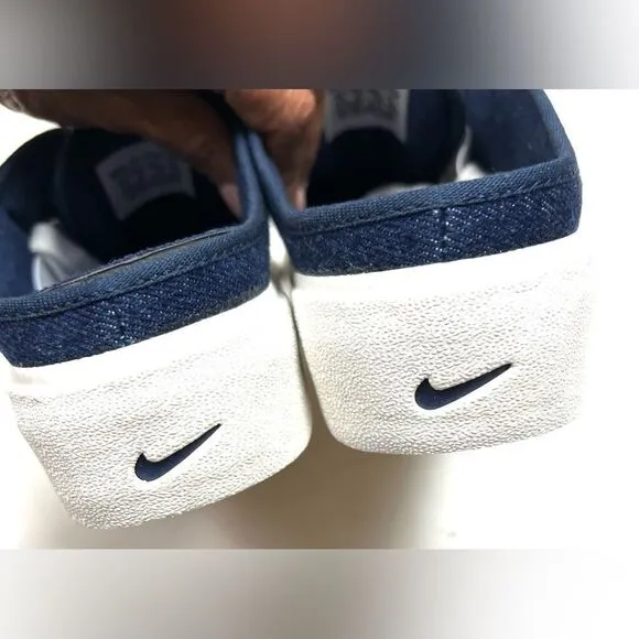 Vintage Nike Hermosa Blue Denim Slip-On Mule Sneakers