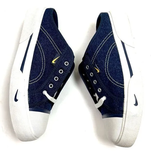 Vintage Nike Hermosa Blue Denim Slip-On Mule Sneakers