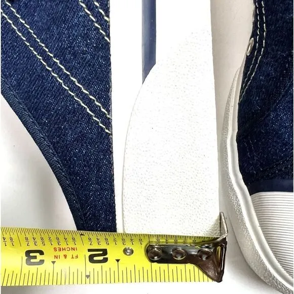 Vintage Nike Hermosa Blue Denim Slip-On Mule Sneakers