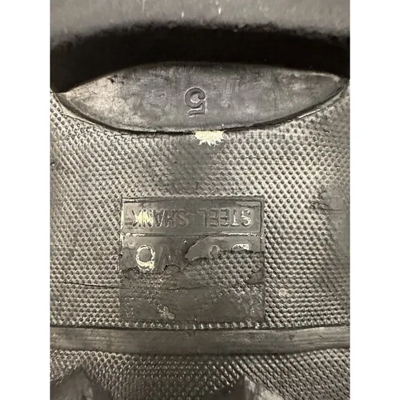 Vintage Polaris Thinsulate insulation Black Snowmobile Boots Size 5 Steel Shanks