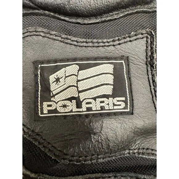 Vintage Polaris Thinsulate insulation Black Snowmobile Boots Size 5 Steel Shanks