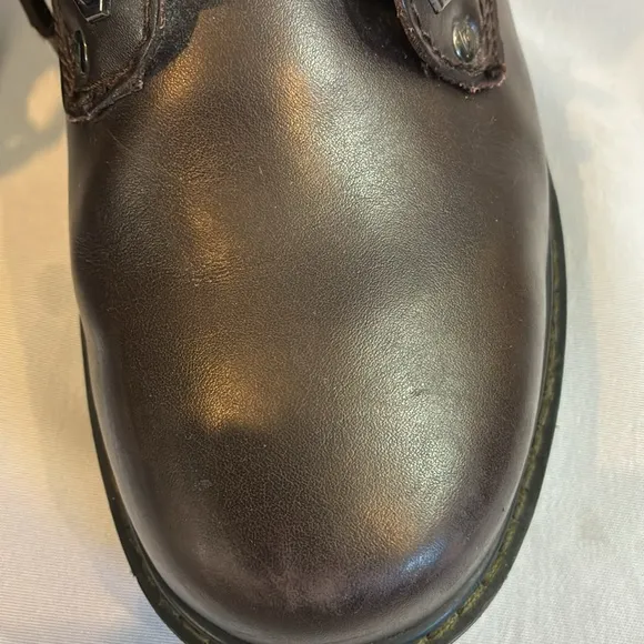 Vintage Skechers brown leather Alley Cats Casual lace up chunky Oxford shoes 10