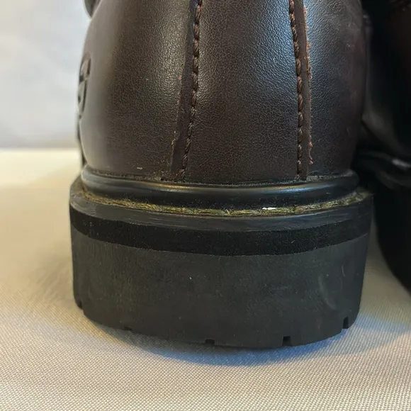 Vintage Skechers brown leather Alley Cats Casual lace up chunky Oxford shoes 10