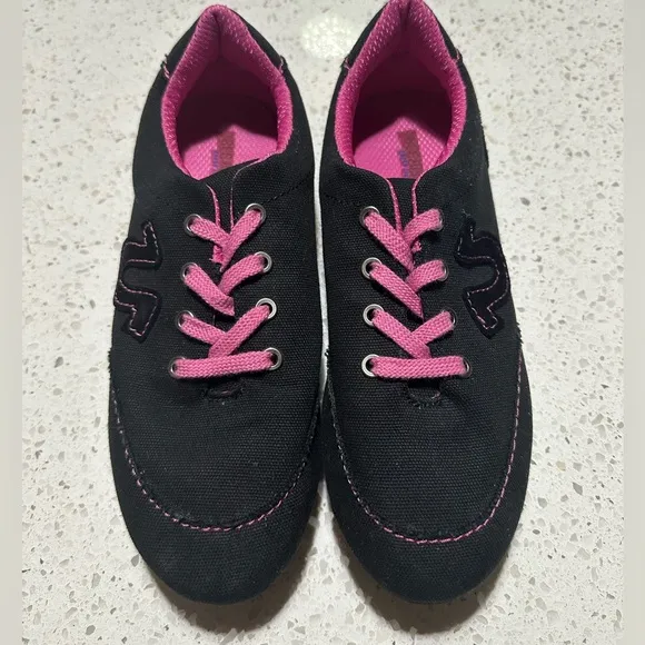 Vintage Women’s True Religion Sneakers Shoes 8.5 Black &amp; Pink