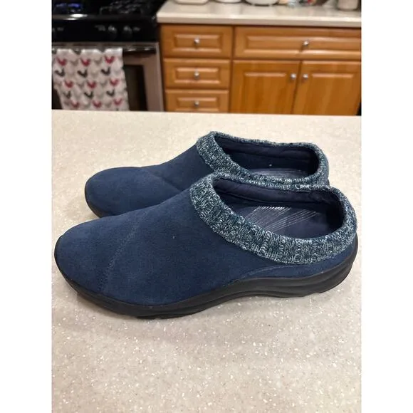 Vionic Arbor Women's Size 8.5 Suede Slip On Casual Nursing Clogs Walking Shoes