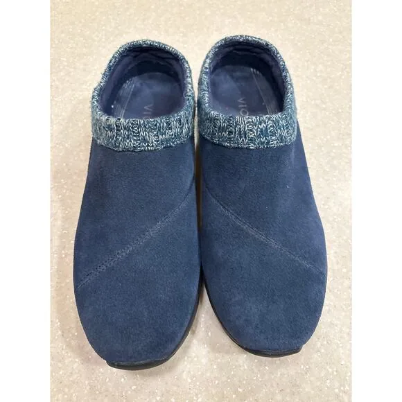 Vionic Arbor Women's Size 8.5 Suede Slip On Casual Nursing Clogs Walking Shoes