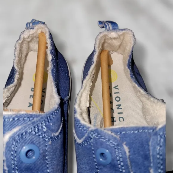 Vionic Beach Washable Canvas Casual Sneakers - Pismo Denim