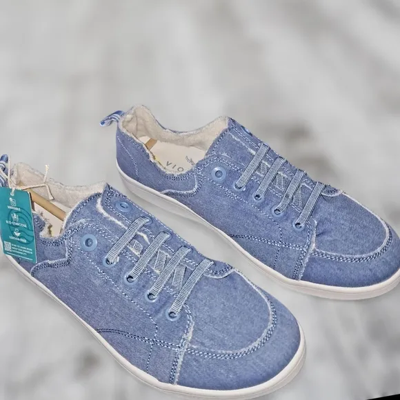 Vionic Beach Washable Canvas Casual Sneakers - Pismo Denim