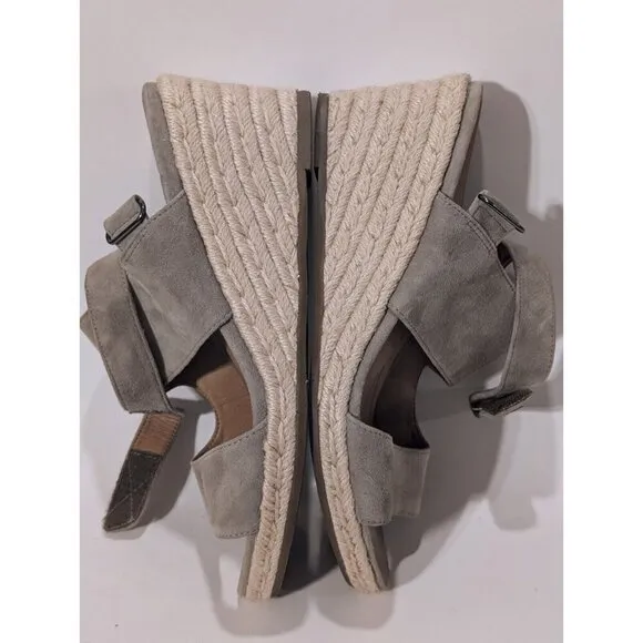 Vionic Brooke Wedge Sandals Suede Shoes Women's Sz 9