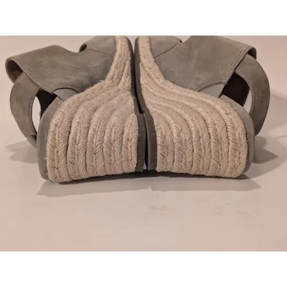 Vionic Brooke Wedge Sandals Suede Shoes Women's Sz 9