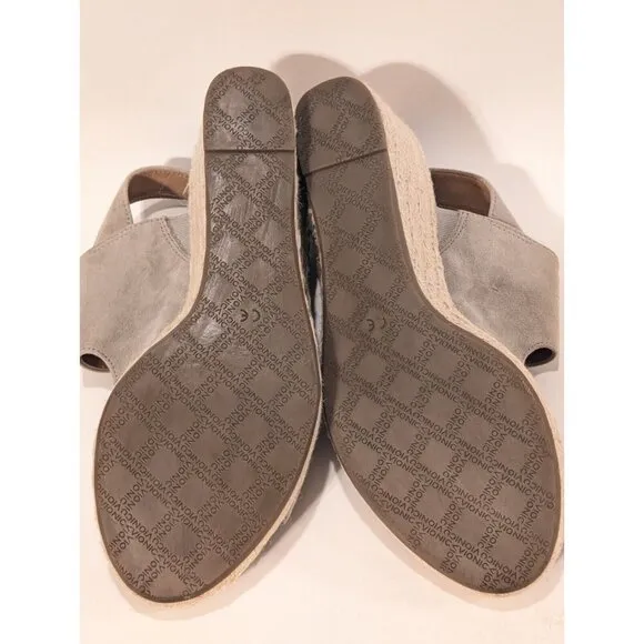 Vionic Brooke Wedge Sandals Suede Shoes Women's Sz 9